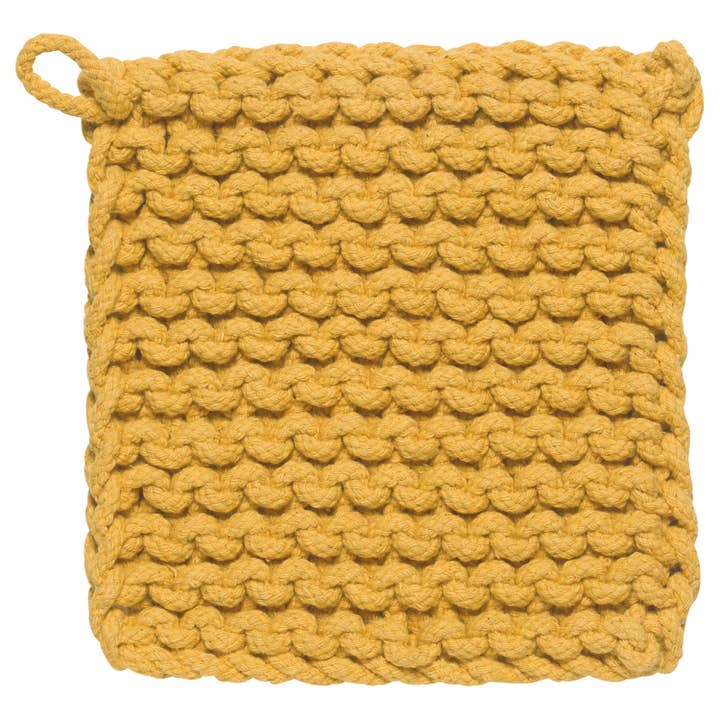 Danica Heirloom - Wholesale Oven Mitt/Pot Holder - Ochre Knit Potholder