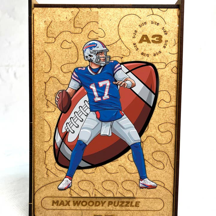 Wood Jigsaw Puzzle For Adults & Kids Rugby Star L Size for wholesale by Max Woody™