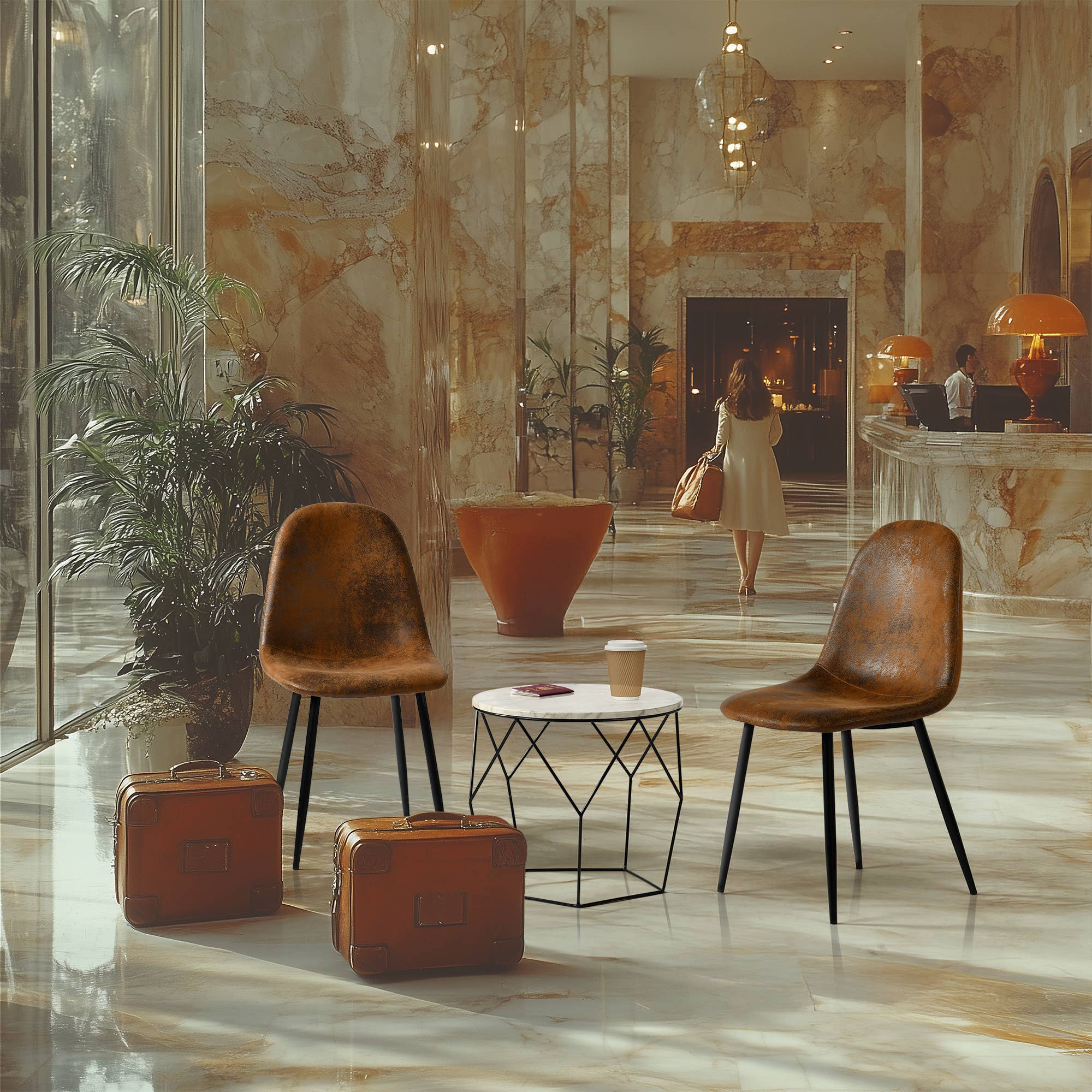 HOMYCASA DESIGN INC - Wholesale Chair - CHARLTON Side Chair-Ideal for Studio Lobby Lounge Conference9