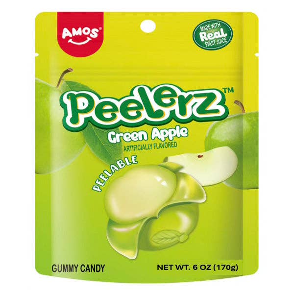 Showcase - Wholesale Gummy - Amos 4D Peelerz Peelable Fruit Gummy Candy (6oz) Multiple Flavors4