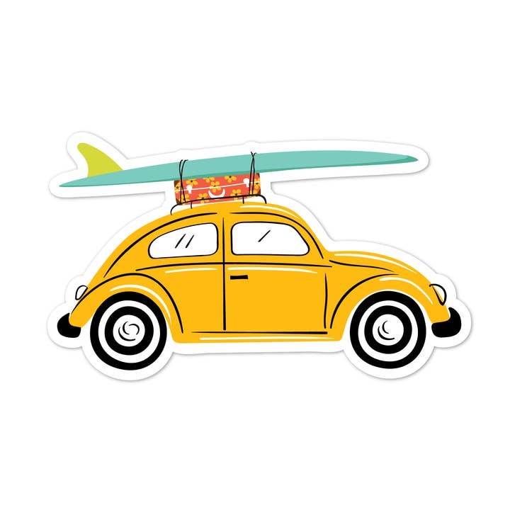 Little Surf Trip - Autocollant en vinyle pour voiture pour la vente par Lucy Loves Paper