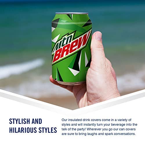 Beersy - Wholesale Drink Huggers & Koozies - MTN Brew Silicone Can Cooler, Koozie, Can Holder4