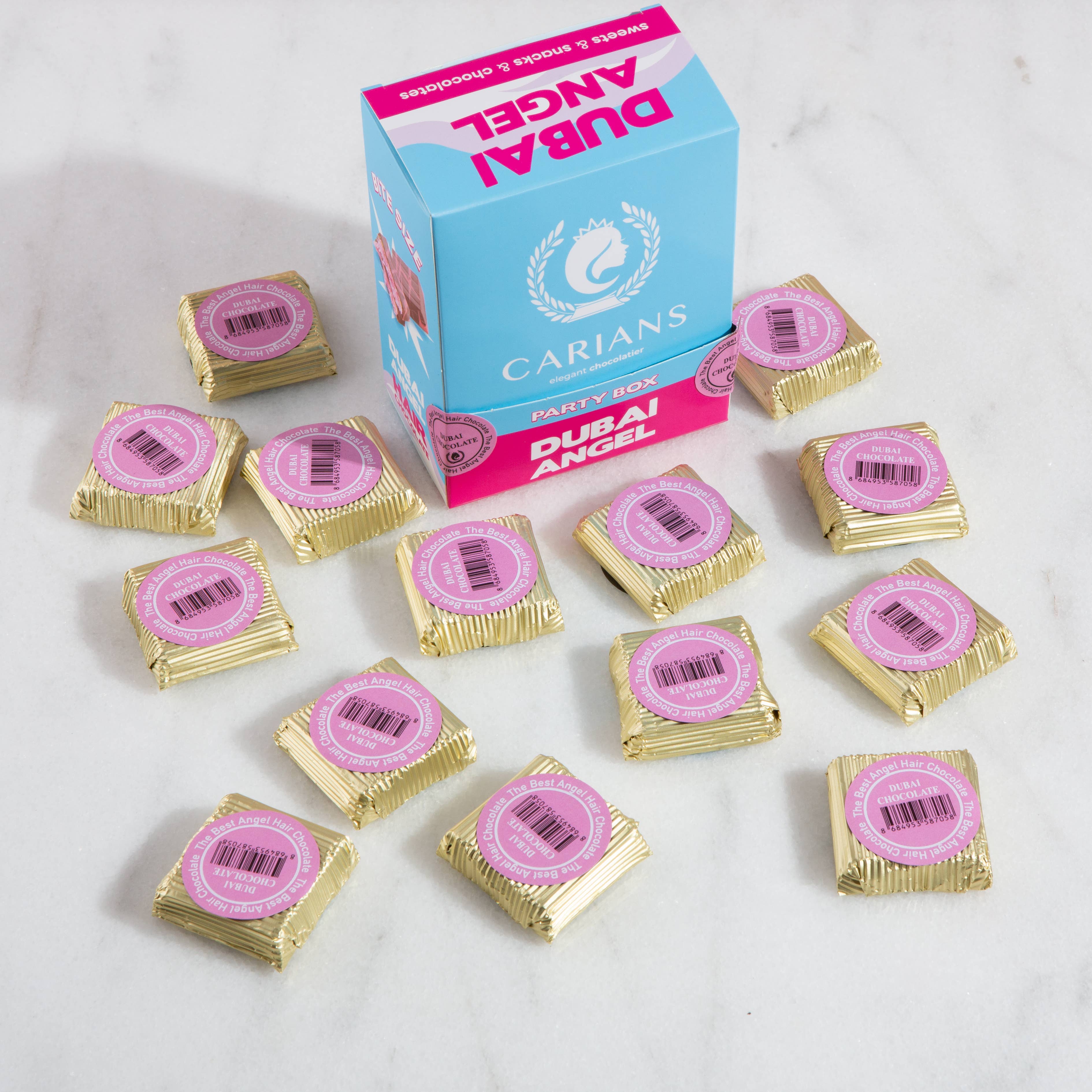 Carian's Bistro Chocolates - Wholesale Chocolate Box - Angel Hair Dubai Chocolate Bite Size Premium Chocolates1