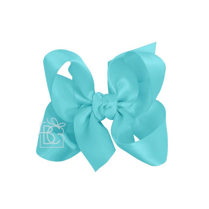 Beyond Creations, LLC - Wholesale Hair Bow - Kids - SATIN BOW ON CLIP265