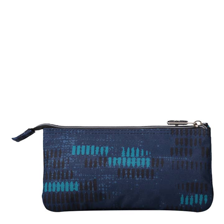 TOTTO - Wholesale Pencil Case/Pouch - Blue marl compartments school pencil case2