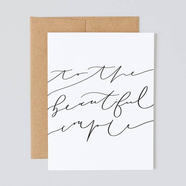 Till det vackra paret, Bröllopskort för wholesale av Lady Lo Design