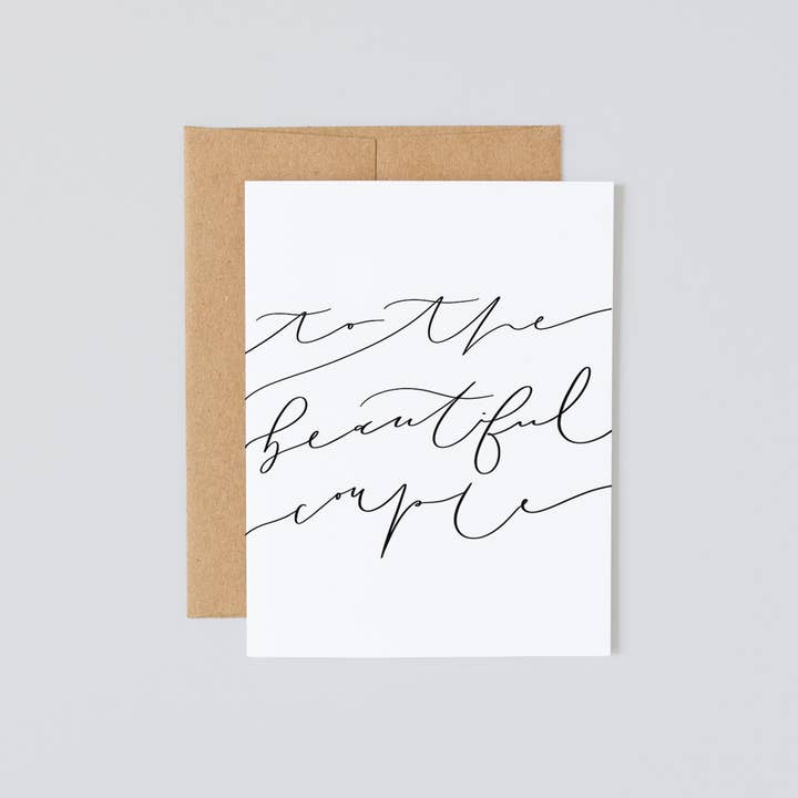 Pour le beau couple, carte de mariage pour la vente par Lady Lo Design