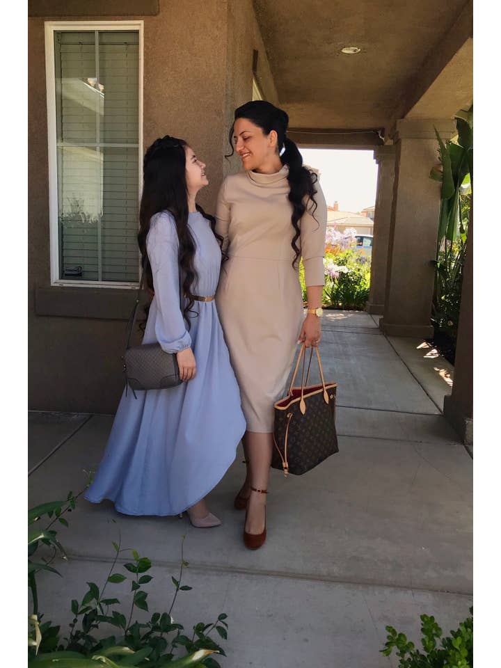 Skirt Society - Wholesale Dress - Women's - Milan Tan Dress4