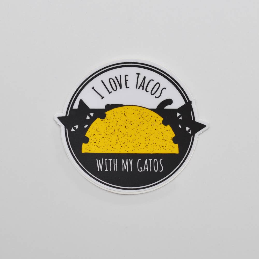 Metal the Brand – Engroshandel Klistermærke – Tacos med min Gatos - Sticker1