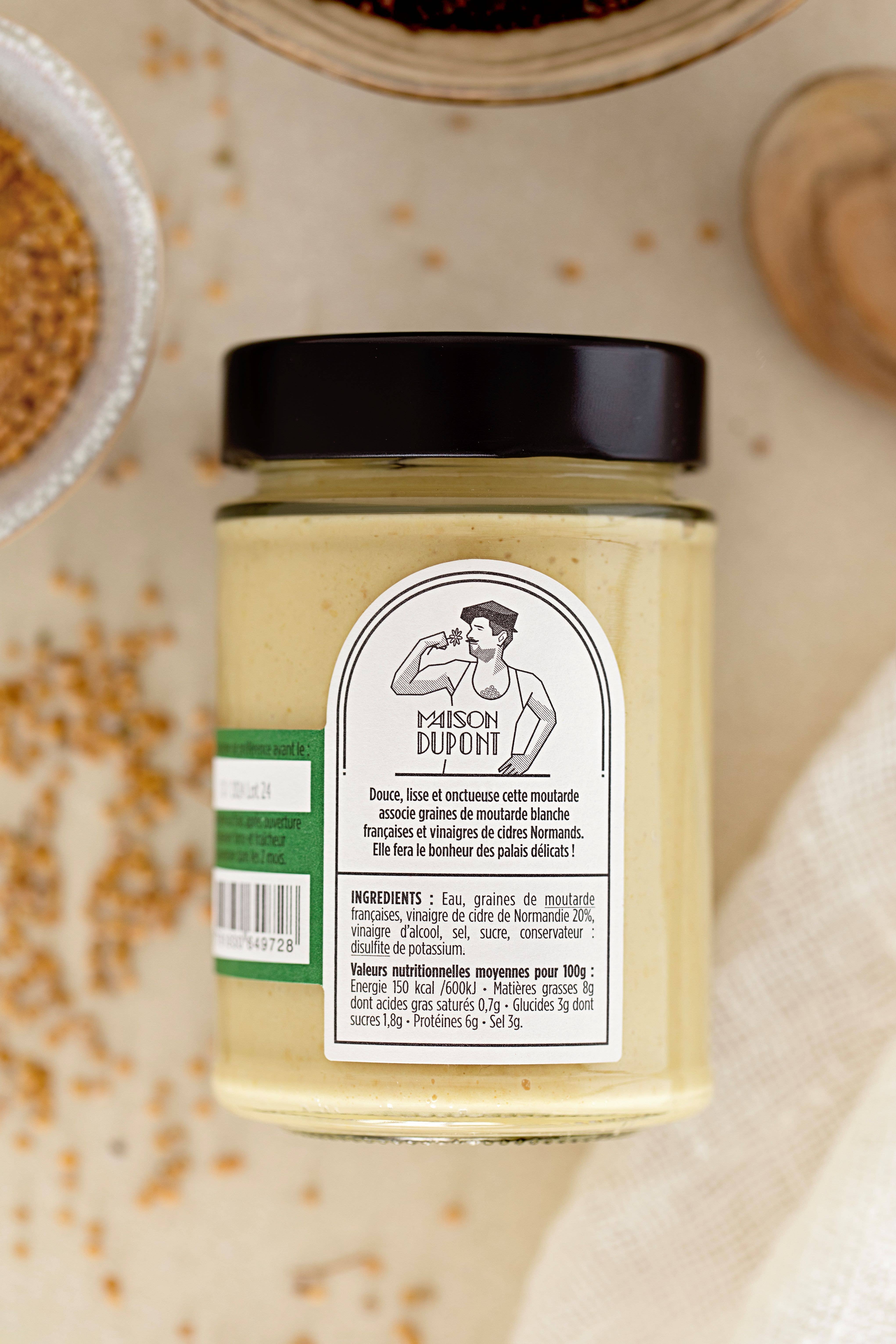 MAISON DUPONT - Wholesale Mustard - Dupont Mustard - White & Mild 195g1