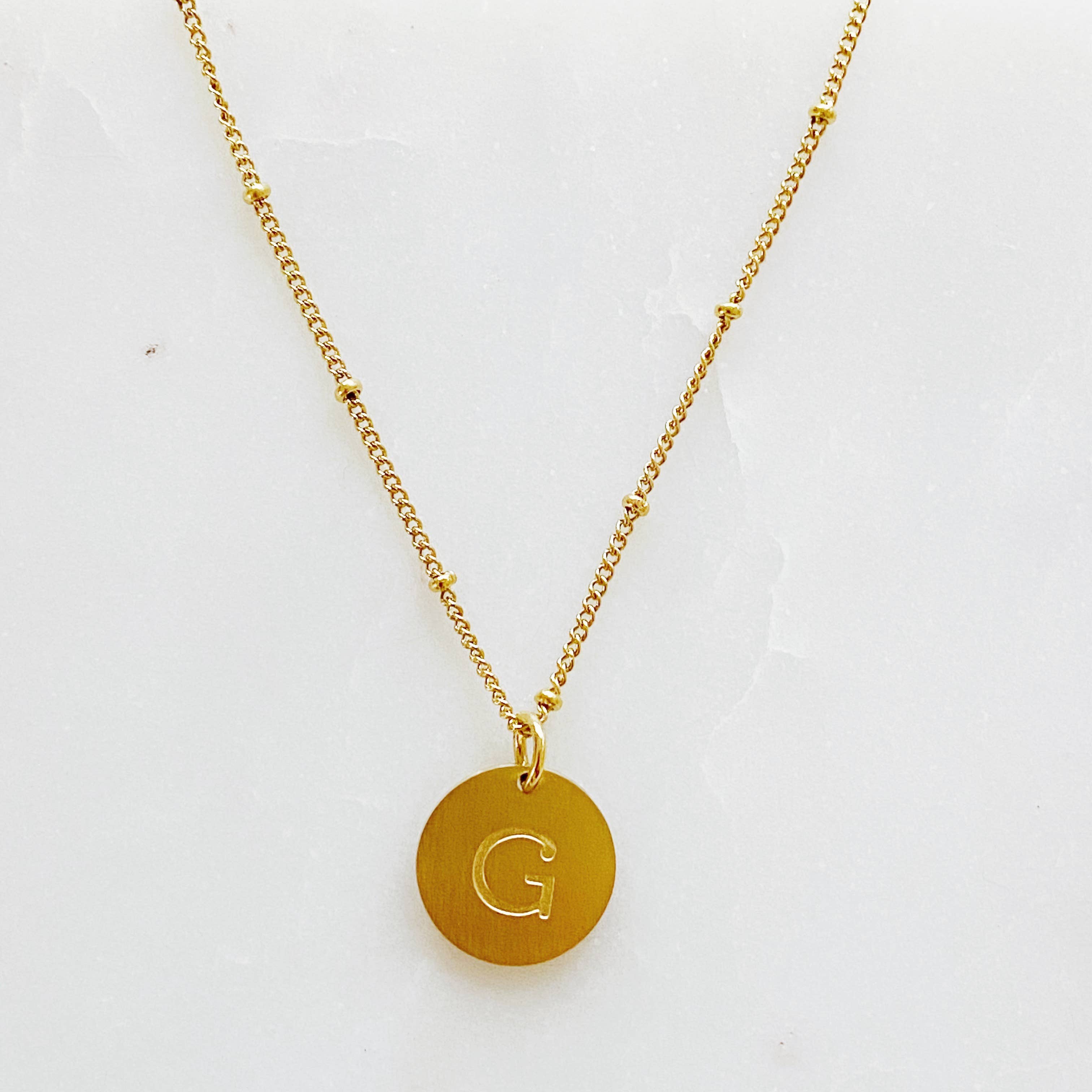 Ellison+Young - Wholesale Pendant/Charm Necklace - Ellison + Young: Singular Charm Initial Necklace1
