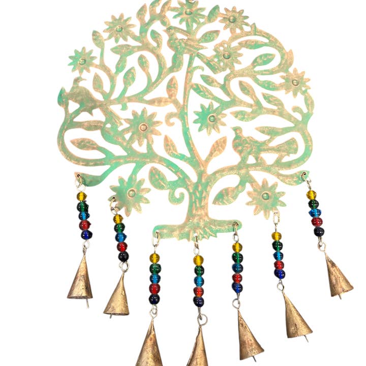 Carillon à vent en forme d'arbre - Vert pour la vente par Hopes Unlimited