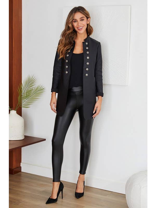 VENTI6 - Wholesale Fashion Leggings - Women's - PU COATED LEGGINGS (50228-PU)8