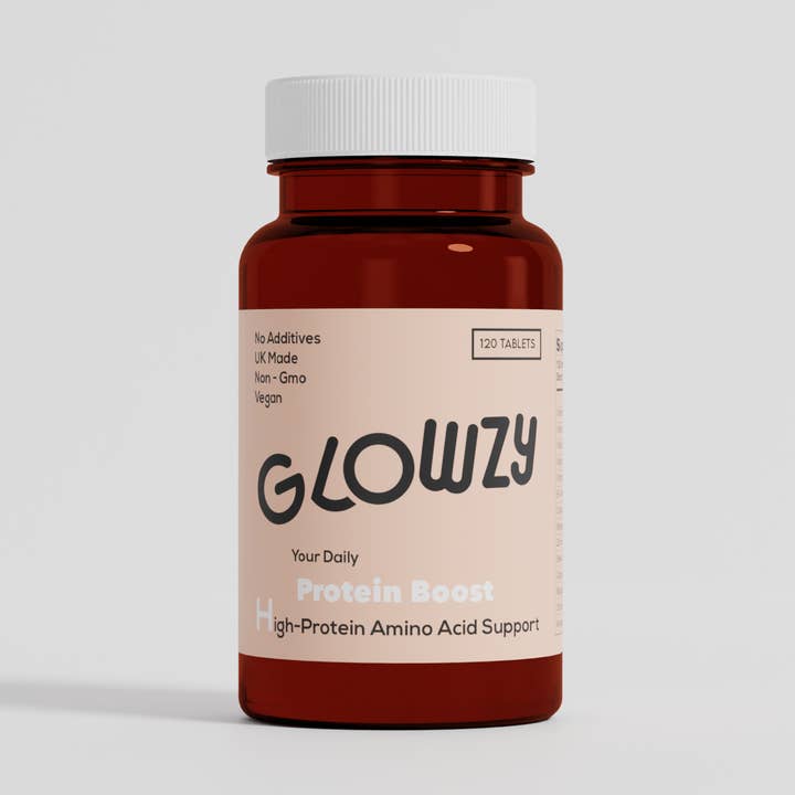 Comprimés Glowzy Protein Boost x 120 pour la vente par GROUNDED BODY