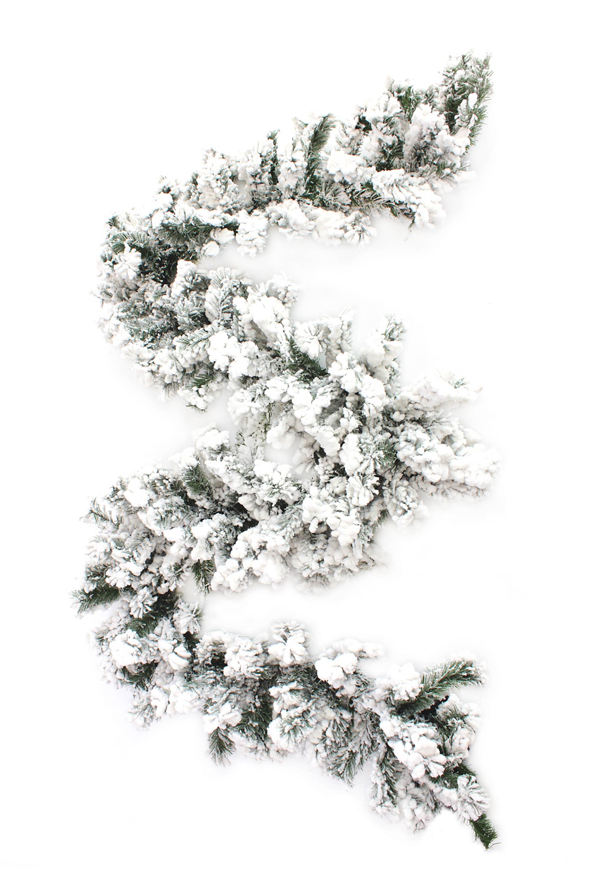 Perfect Holiday - Wholesale Bunting/Garland - 9' x 12" Heavy Snow Flocked Premium Alpine Garland, 200 Tips1