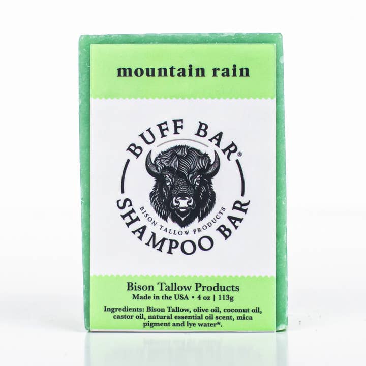 Mountain Rain Shampoo Bar Soap - 4 oz for wholesale by Big Crazy Buffalo