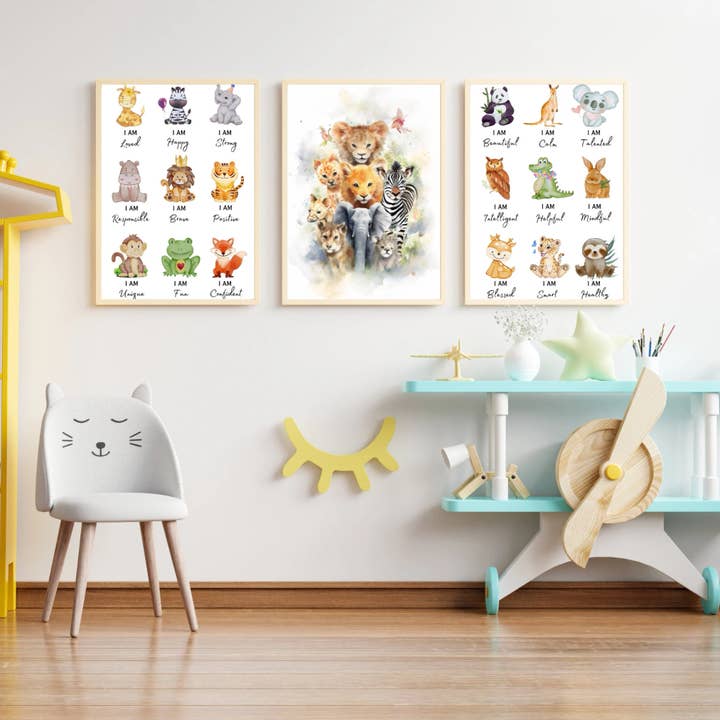 Kid's Affirmations Bundle of 3 for wholesale by Suave Art Prints