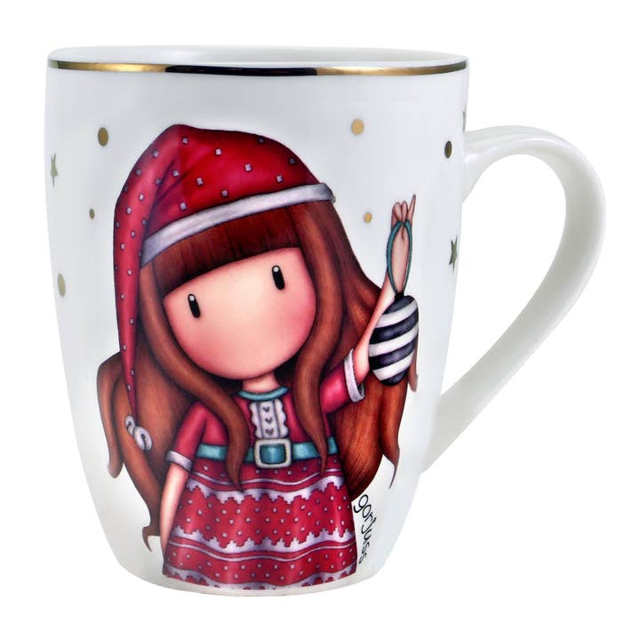 SANTORO - Wholesale Coffee Mug - Mug and Coaster Set - Santoro Gorjuss 'Tis the Season'