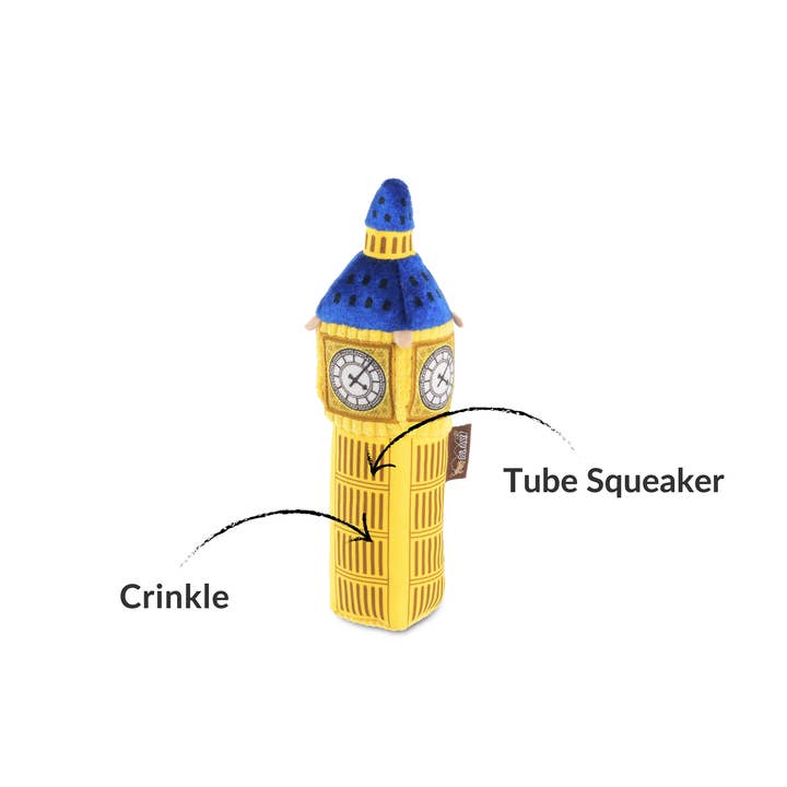 P.L.A.Y. Pet Lifestyle and You - Wholesale Pet Plush Toy - Dog - Totally Touristy - Big Ben2