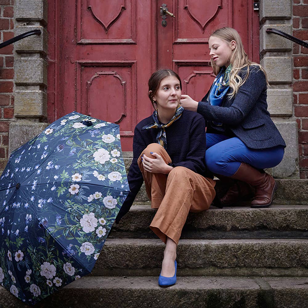 Koustrupco - Wholesale Umbrella - Unisex - Blue Flower Garden Umbrella2