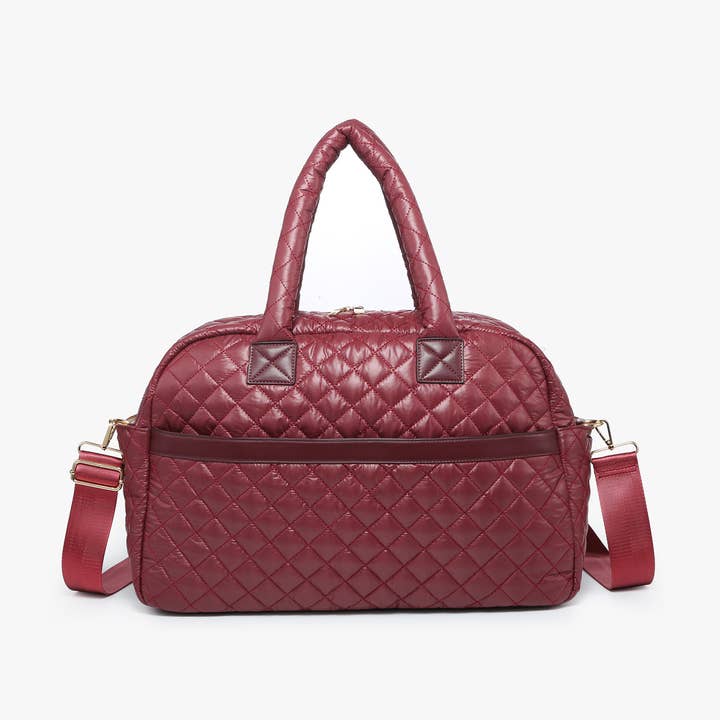 Jen & Co. - Wholesale Weekender Bag - Women's - M2401 Mills Quilted Nylon Weekender Bag