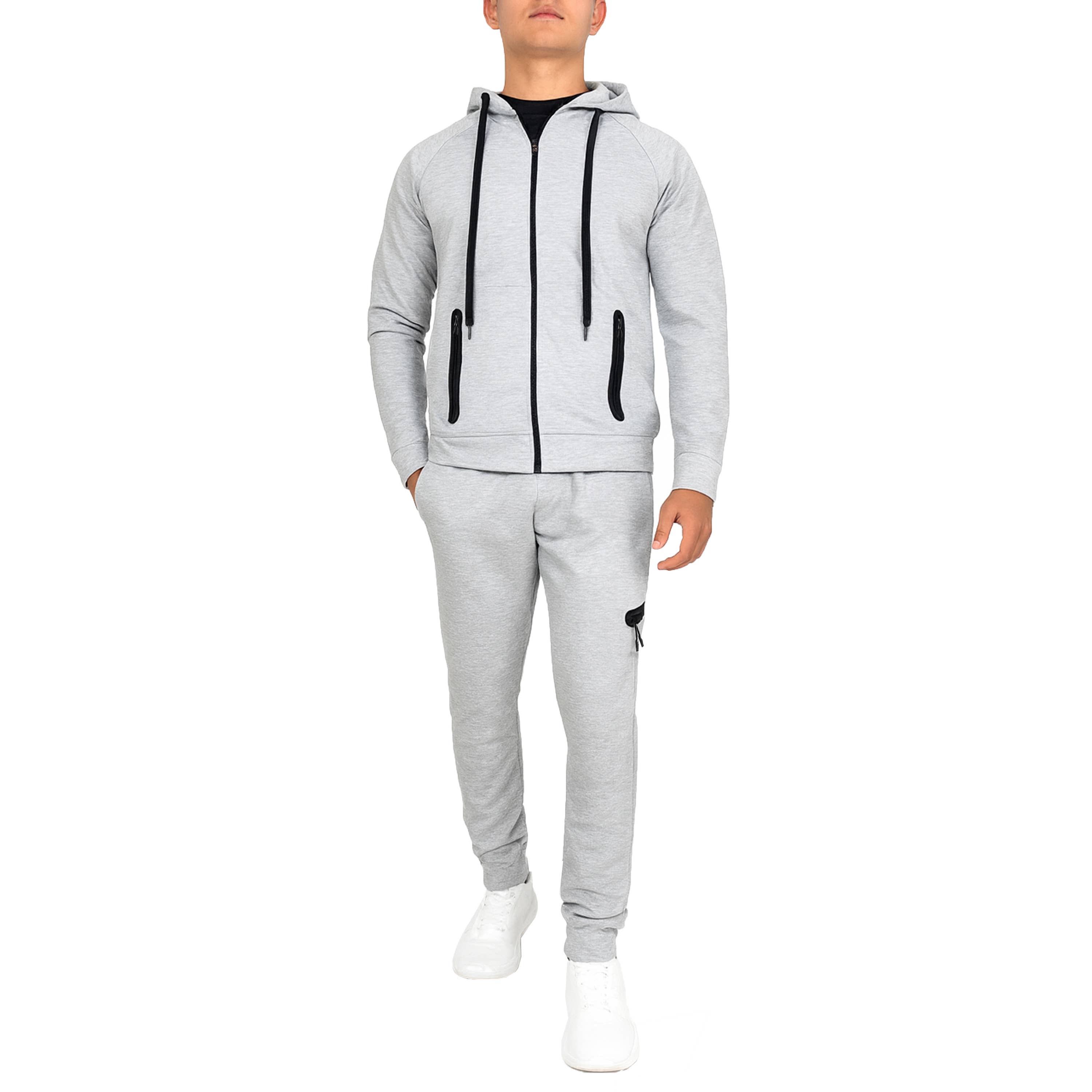 Galaxy By Harvic - Wholesale Lounge Set - Men's - 2-Piece Men's Tech Fleece Hoodie & Jogger Set (S-3XL)7