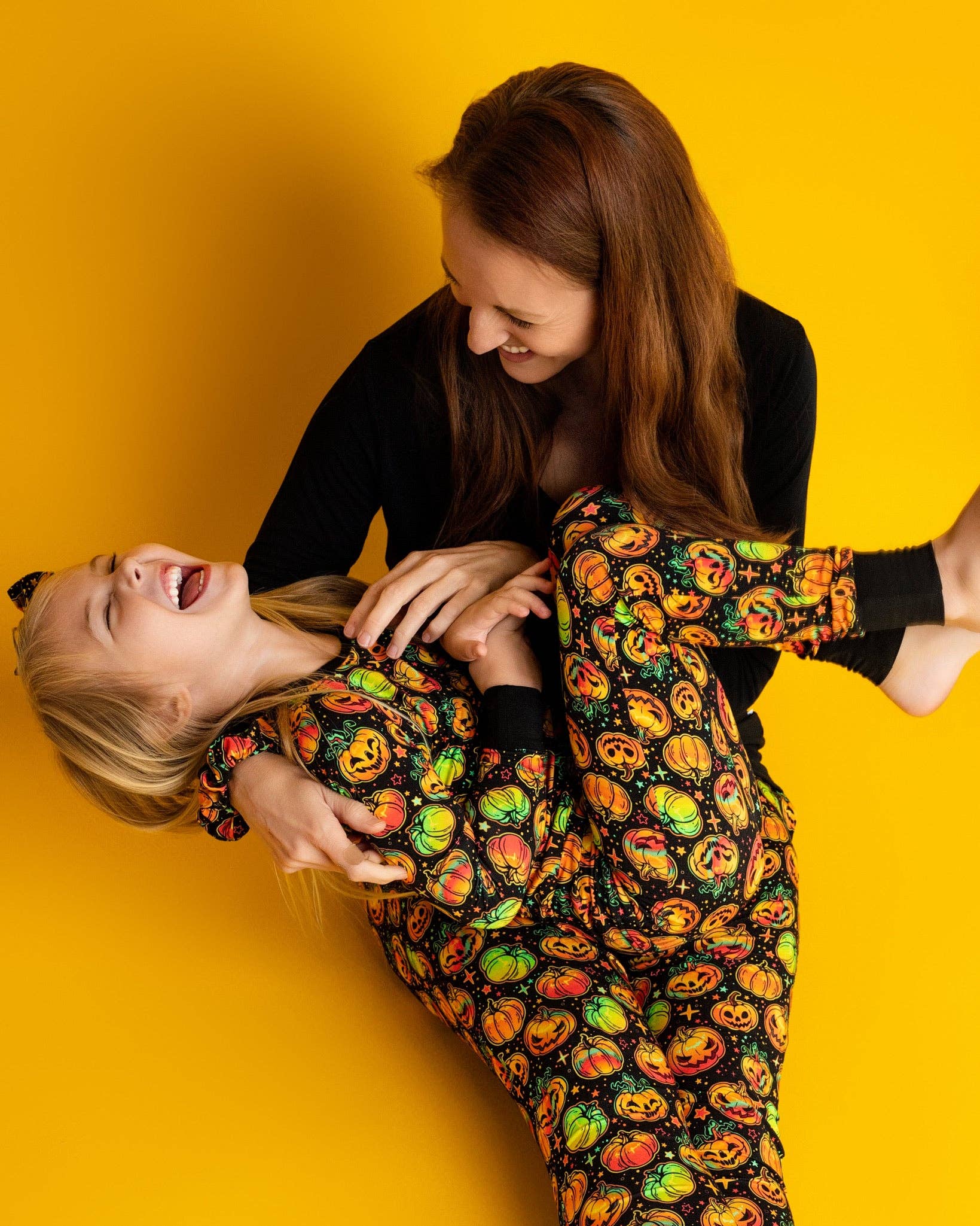 Little Popp Crew - Wholesale Sleepwear Bottom - Women's - Halloween | Spooky Pumpkins | Women's Bamboo Jogger Pajama Pants2