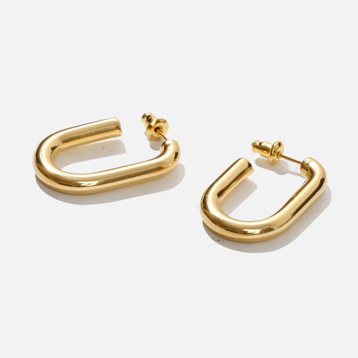 'POOLSIDE Earrings - Gold' for wholesale by Sun Muse Studio