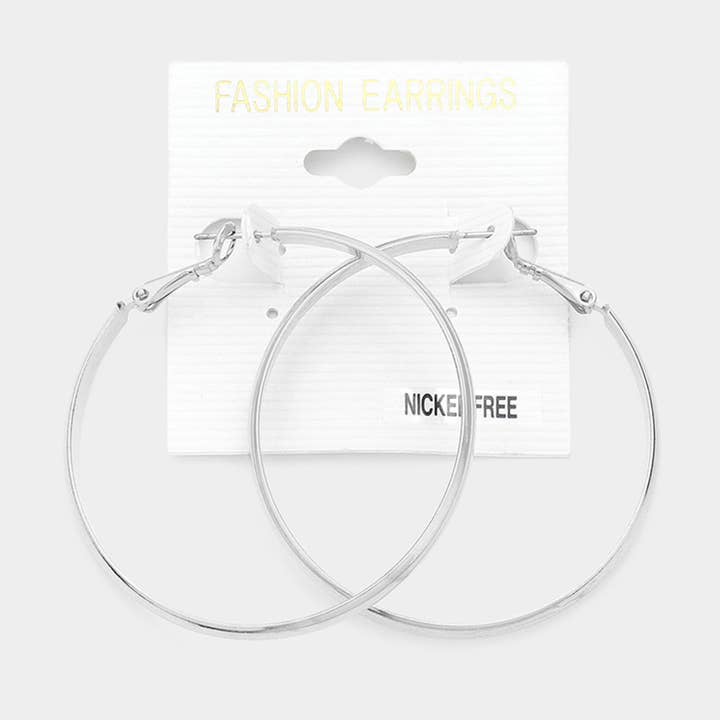 2 Inch Metal Hoop Earrings
for wholesale by Sensibling Corp.