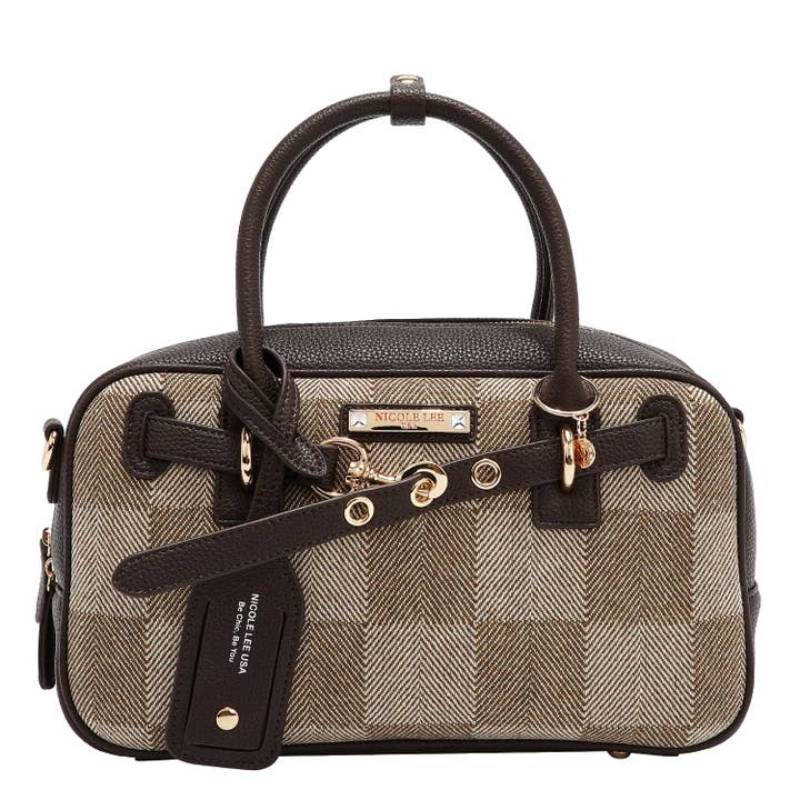 CHIC CHECK BOSTON BAG
for wholesale by Nicole Lee USA