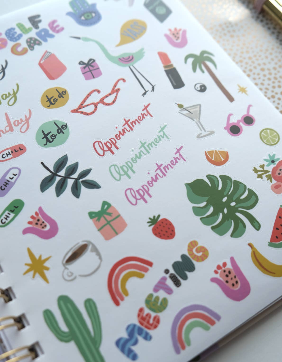 Idlewild Co. – wholesale Planerare – 2026 hård pärm planeringskalender, magenta mönster8