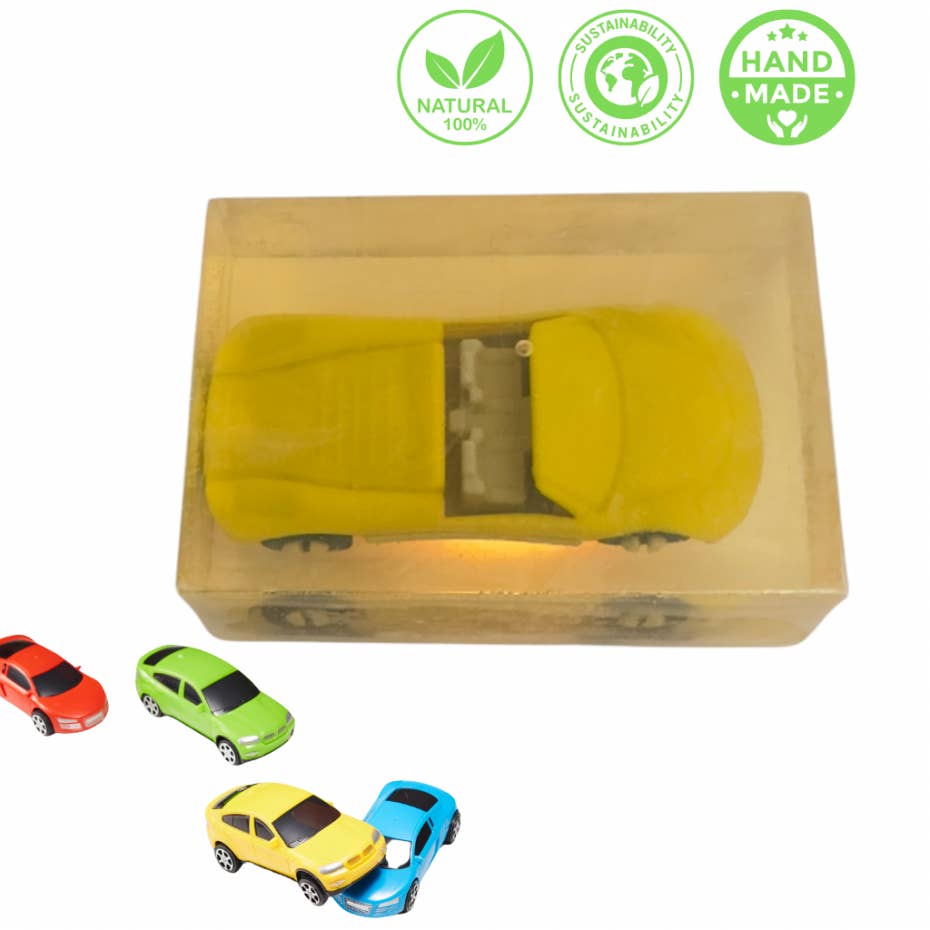 De Vitamineshop bv - Wholesale Bar Soap - Surprise Soap Car Yellow