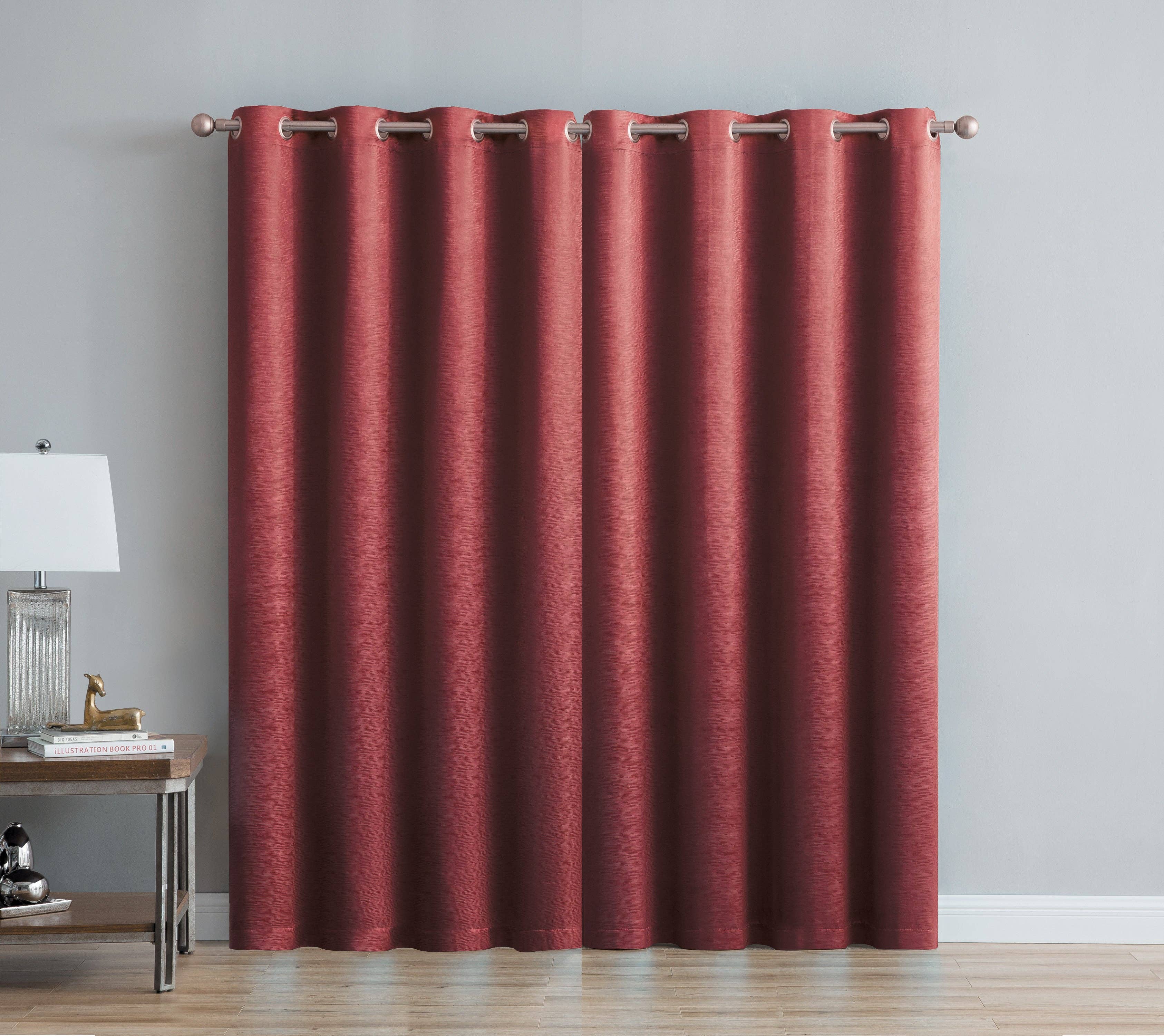 Linen Mart – wholesale Curtain – Abstract Grommet Top Thermal Insulated Blackout Window Curta8