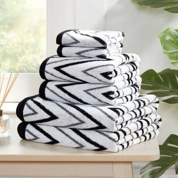 Juego de Toallas de Algodón de 6 Piezas Helix Lujo Suave Absorbente para venta al por mayor de Rapport Home Furnishings Limited