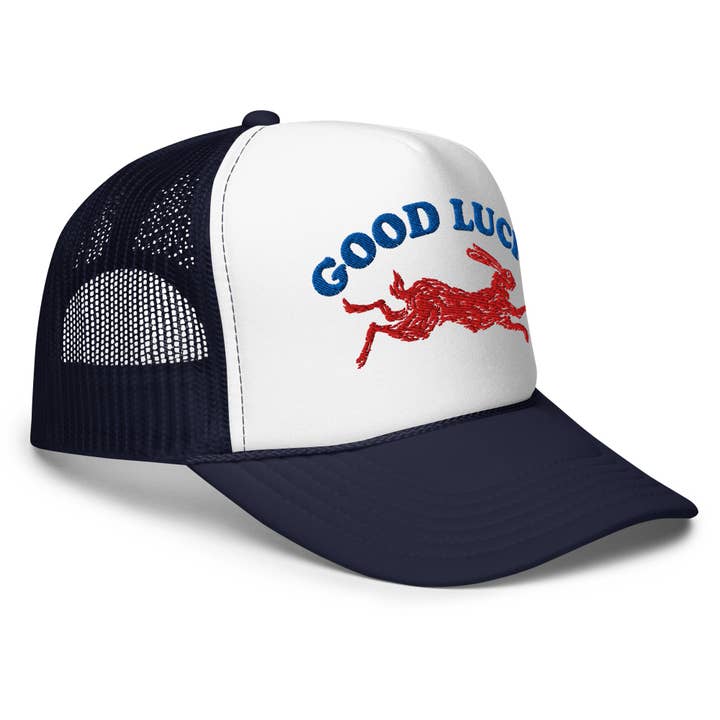 KILLER RETRO - Wholesale Trucker Hat - Unisex - Good Luck Embroidered Foam Trucker Hat3