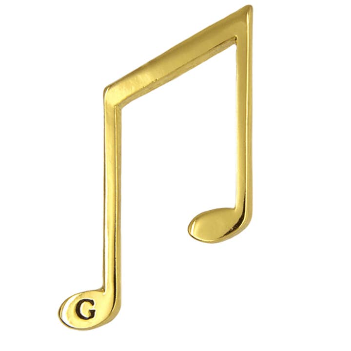 music note pin gold for wholesale by Godert Amsterdam