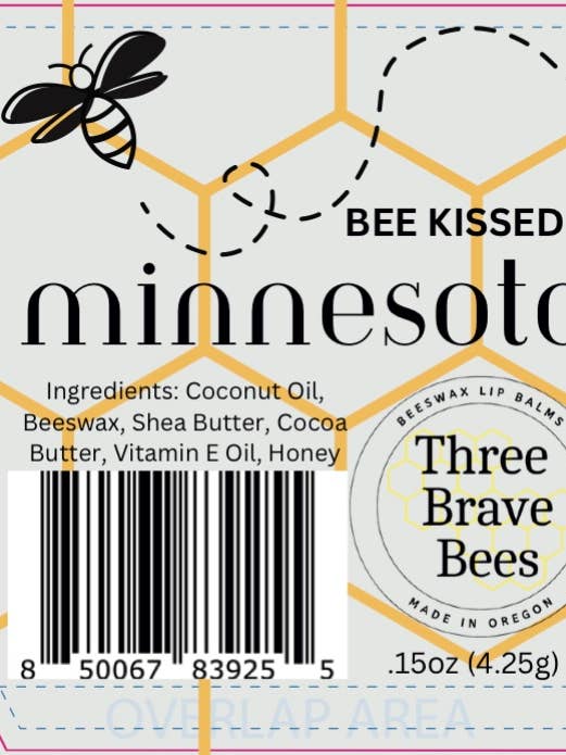 Minnesota Lip Balm for wholesale by Three Brave Bees