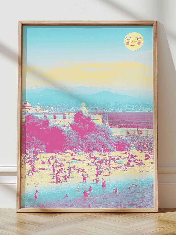 Après-midi à Antibes – Tirage sur papier d'art mat archivistique pour la vente par Soleil et Amis