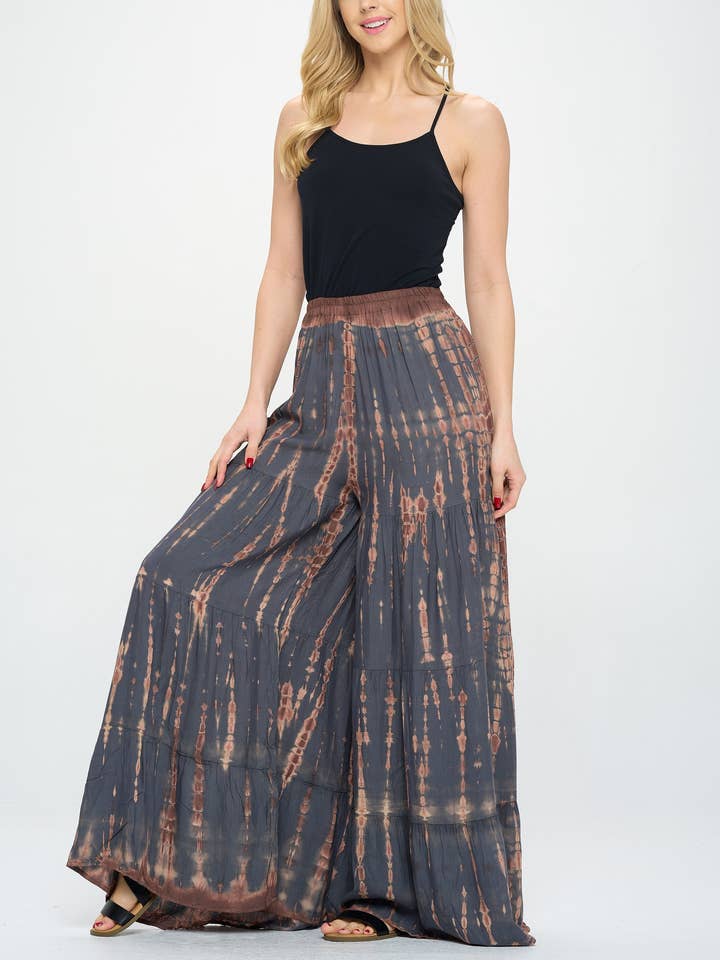 Kathmandu Imports - Wholesale Pants - Women's - Tie-Dye Wide Pants (TH-1772)