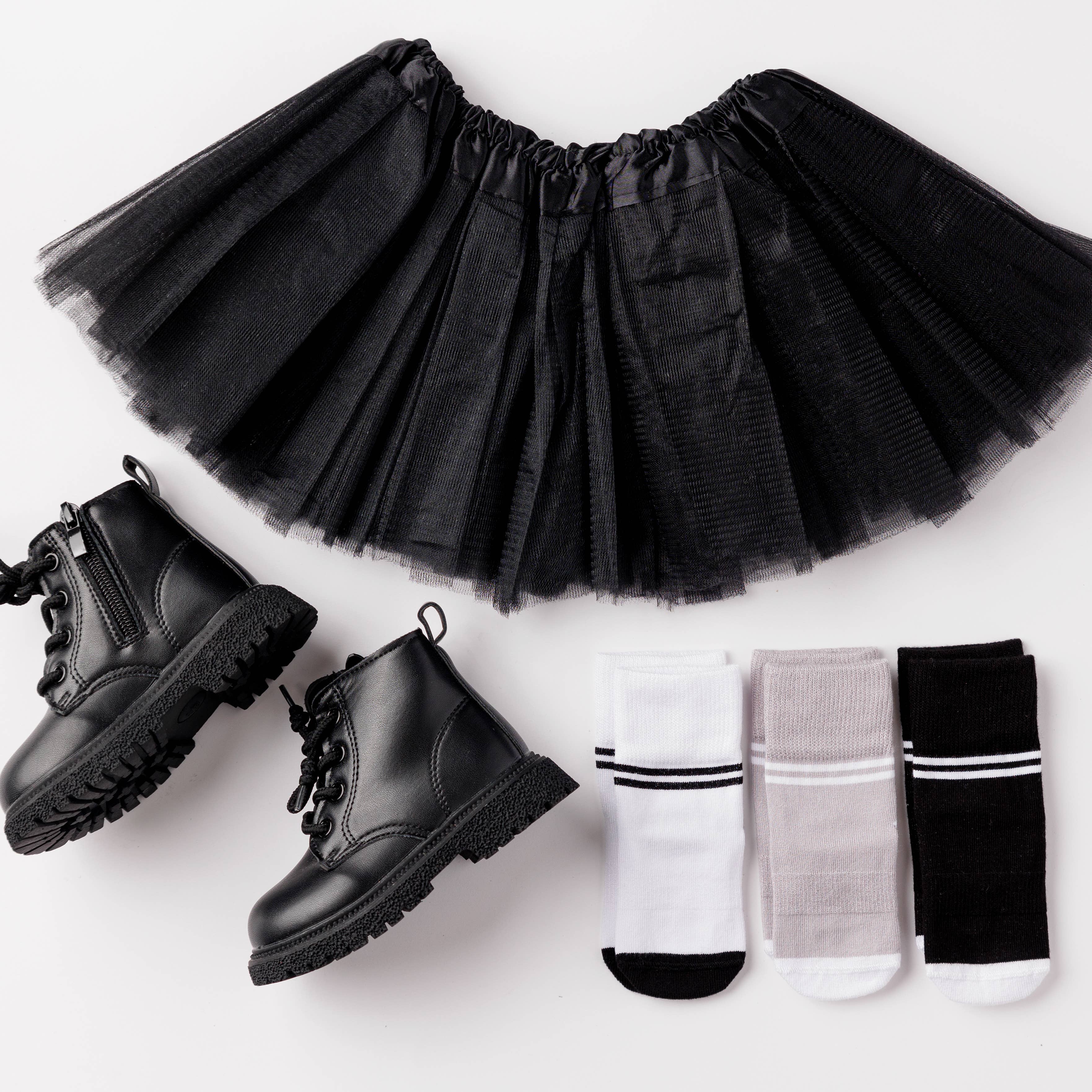 squid socks - Wholesale Socks - Kids & Baby - City - Non-Slip Baby Socks - Black, Grey, White with Stripes4