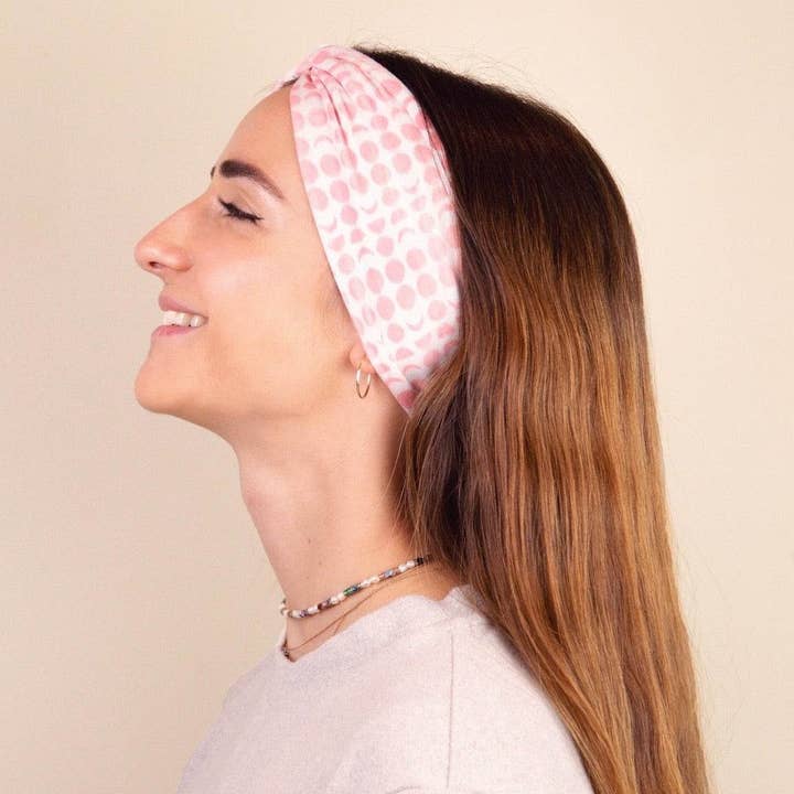Pink Moon - Wholesale Spa Headband - Organic Tencel Spa Headband2