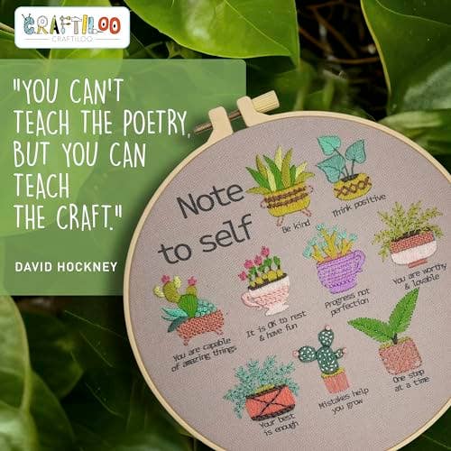 Craftiloo – wholesale Embroidery/cross-stitch supplies – CRAFTILOO Embroidery Kits for Adults Cactus1