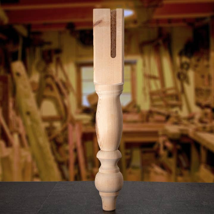 Antikas – wholesale Dekorativt bordsobjekt – bordsben. trä Massiv tall. Restaurering. 45 cm