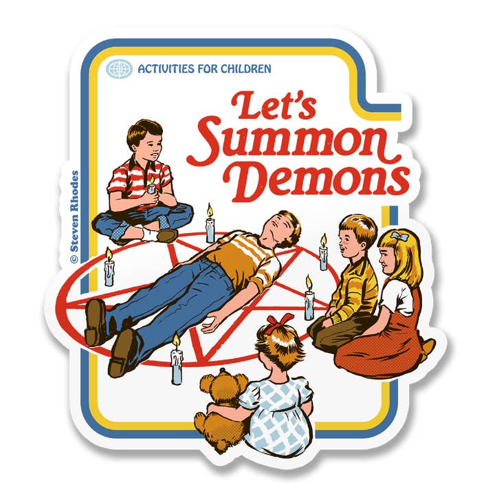 Steven Rhodes - Let's Summon Demons Sticker for wholesale by Hybris Production AB