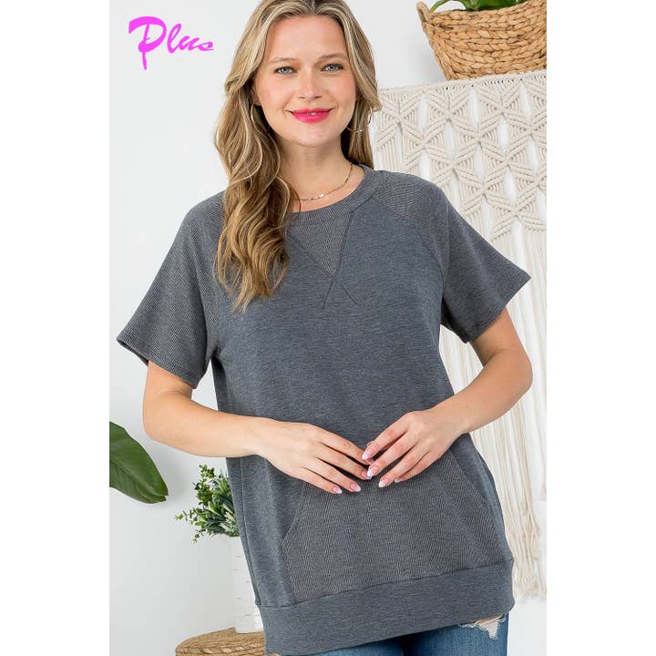 PLUS RIB TERRY MIXED SWEATSHIRTS for wholesale by 1clique co.