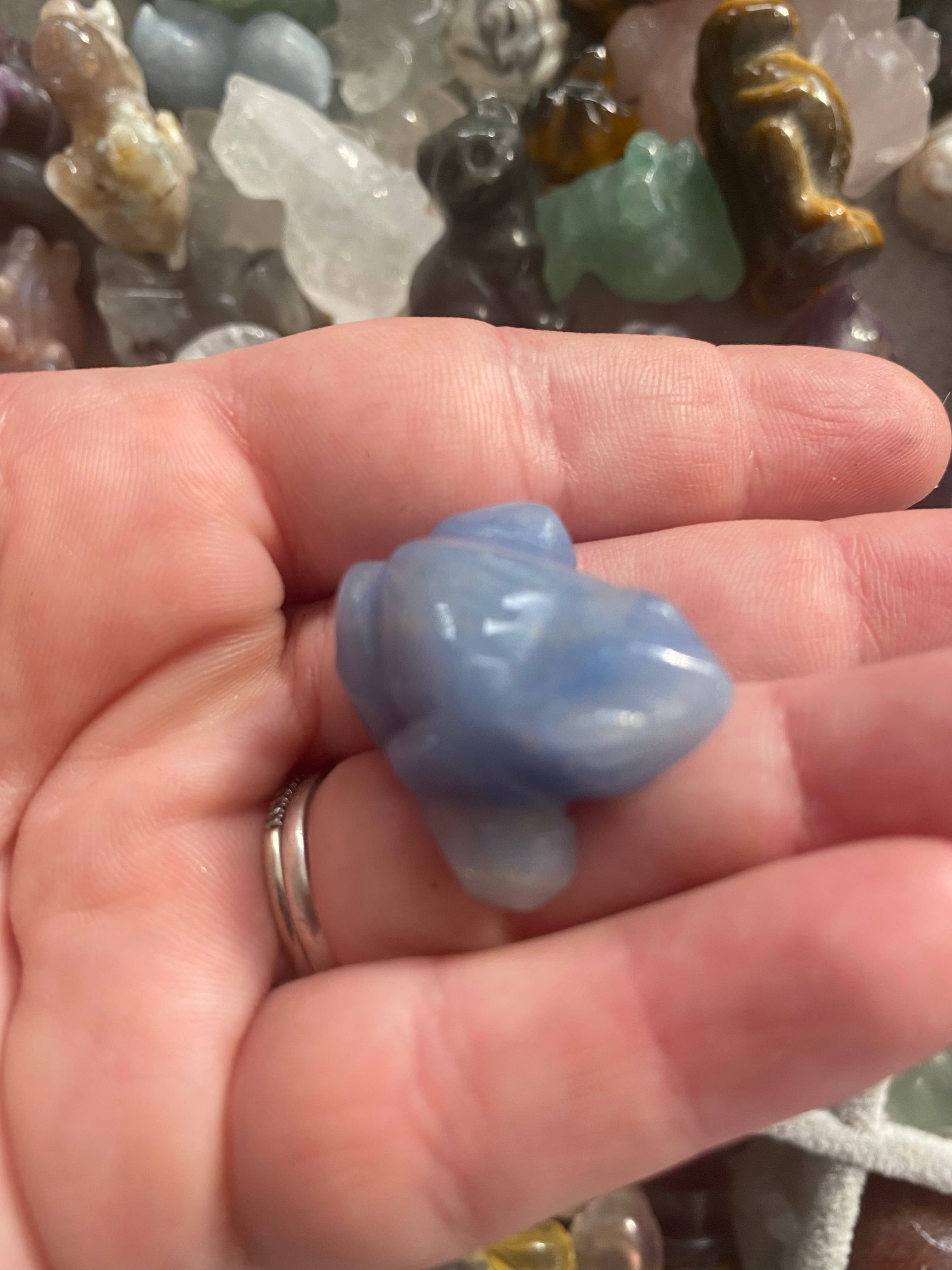 Moon River Designs - Wholesale Spiritual stone/crystal - Mystery Mini Crystal Animal & Character Carvings Bulk Set6