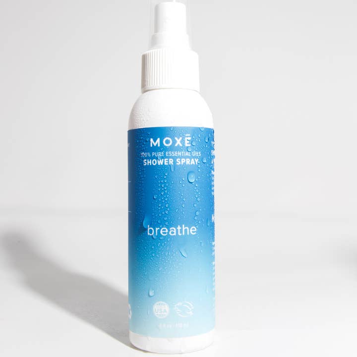 Breathe Shower Spray - 4oz for wholesale by MOXĒ