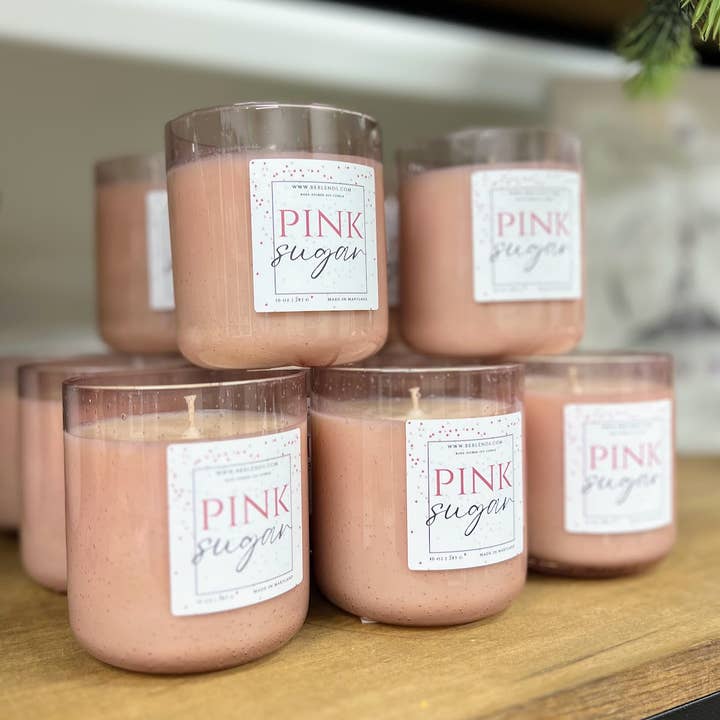 Be Blends | Soy Candles & Natural Products - Wholesale Jar/Filled Candle - Pink Sugar Soy Candle | Valentines Day Gifts | 10oz Candle3