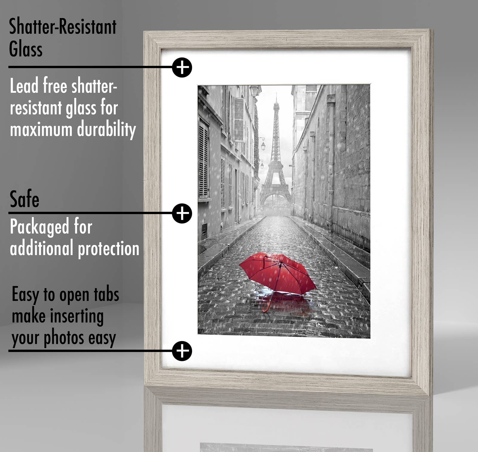 Americanflat - Wholesale Picture Frame - Americanflat Picture Frame with Mat Standard Molding95