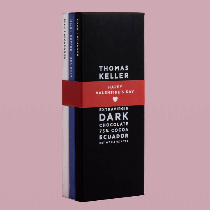 All Yours - Valentine's Day Extravirgin Three-pack for wholesale by K+M Chocolate